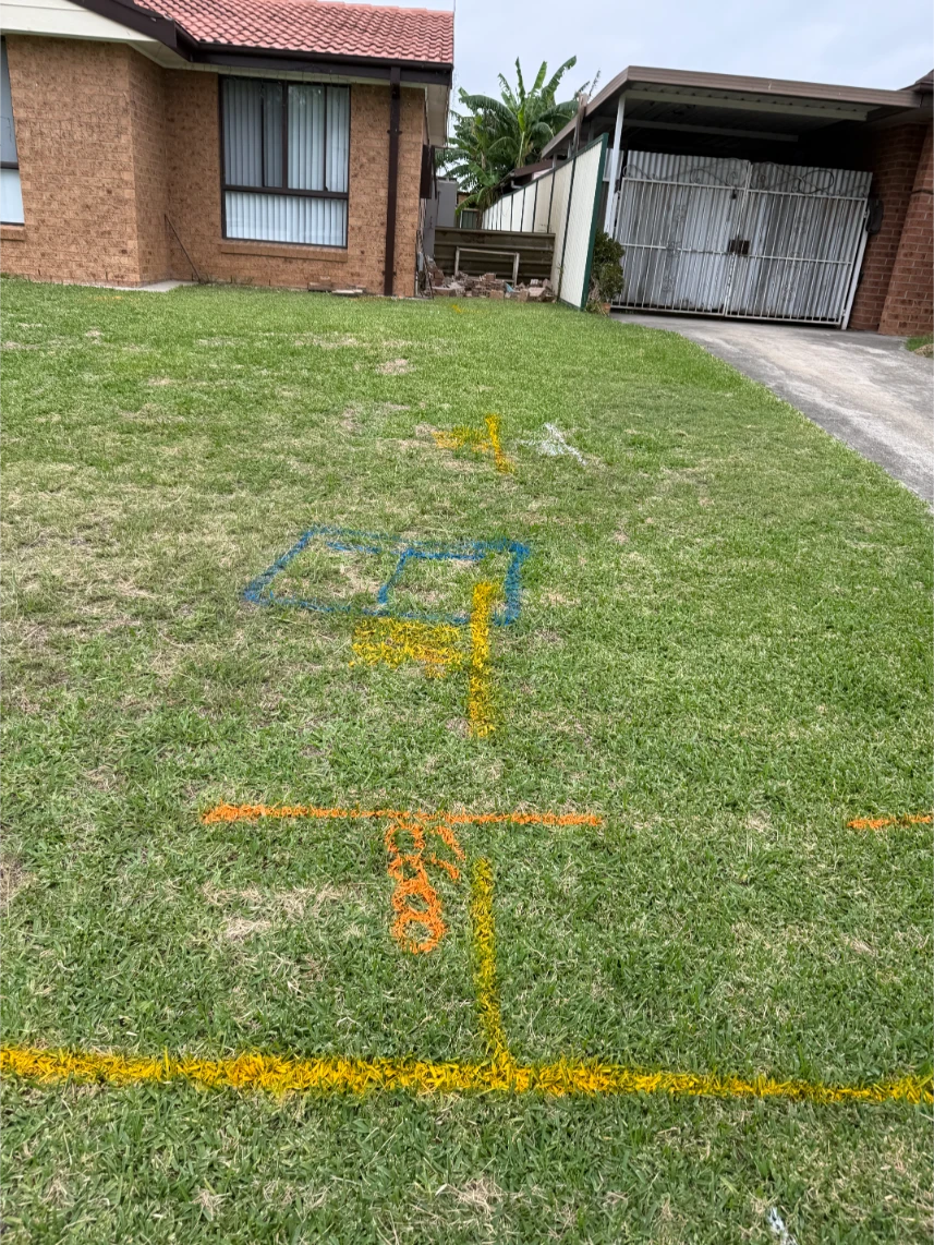 Utility Marking in the Lawn