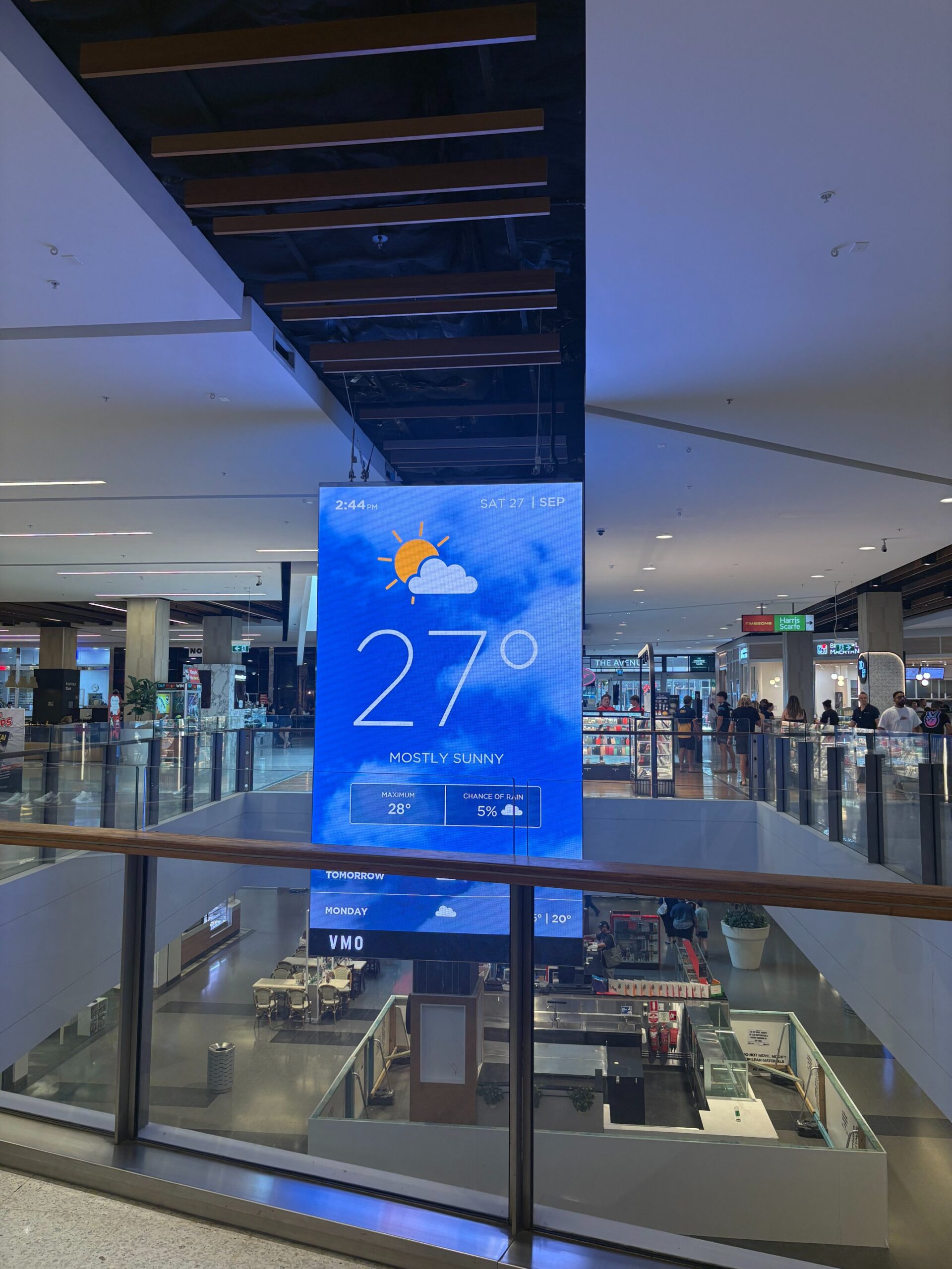 Concrete scanning using advanced locating equipment at Stocklands Shopping Centre Sydney for advertising screen installation
