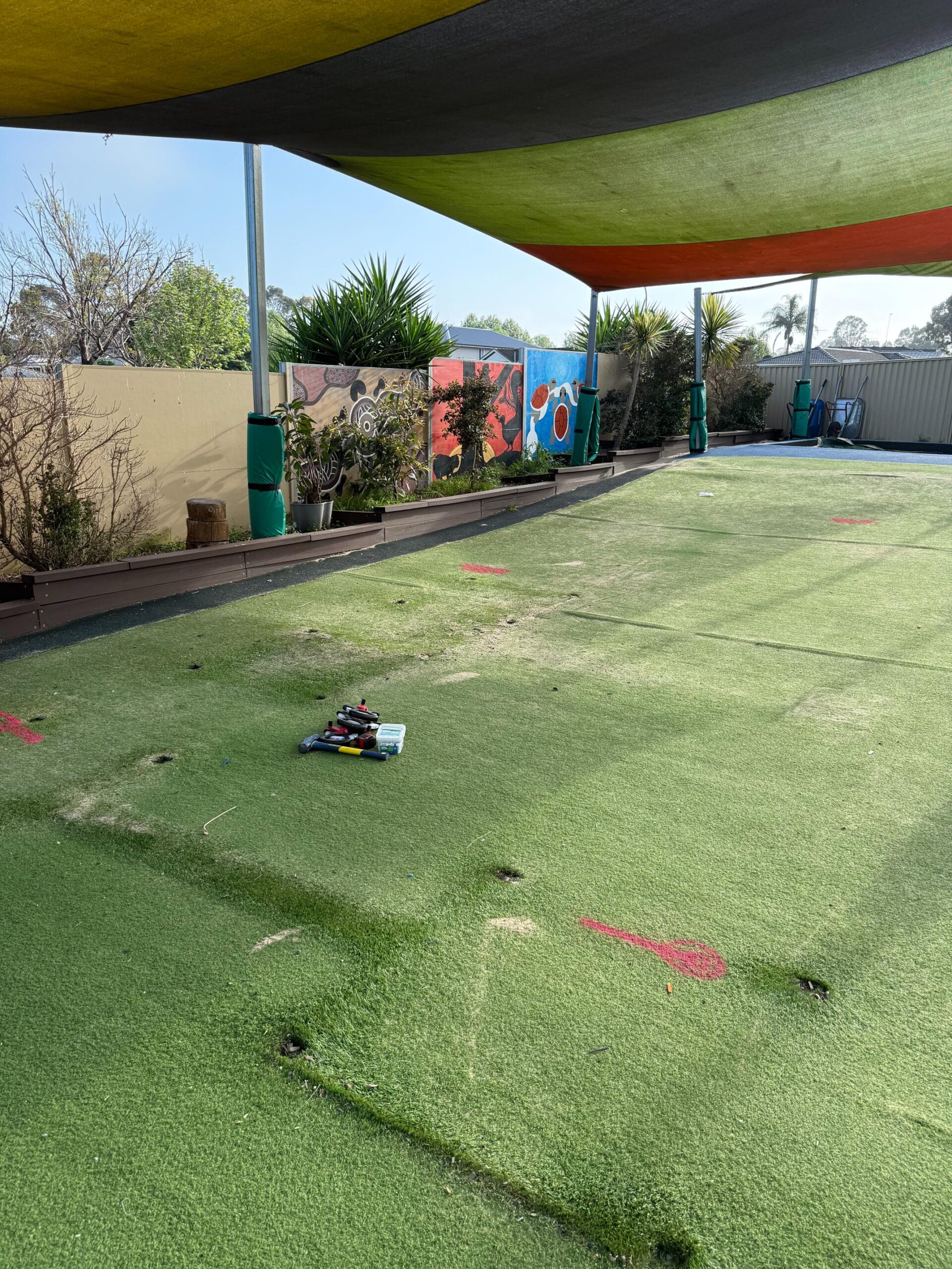Accurate underground service detection and marking before excavation for playground site in Sydney