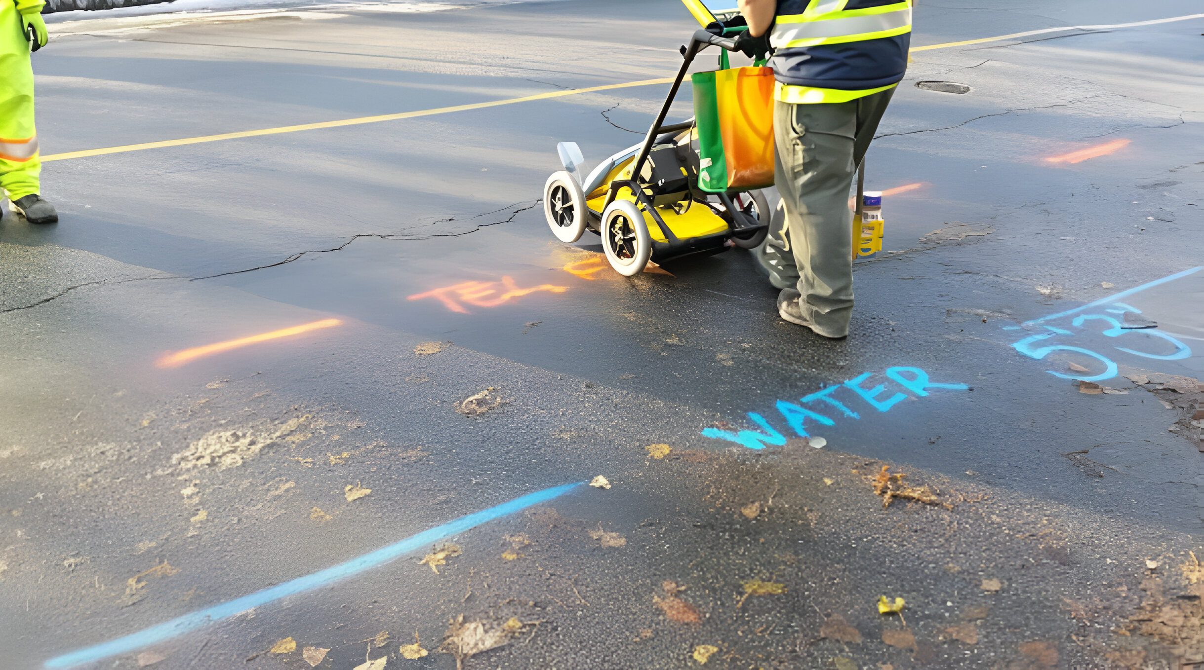 Utility locator performing underground utility detection in Sydney