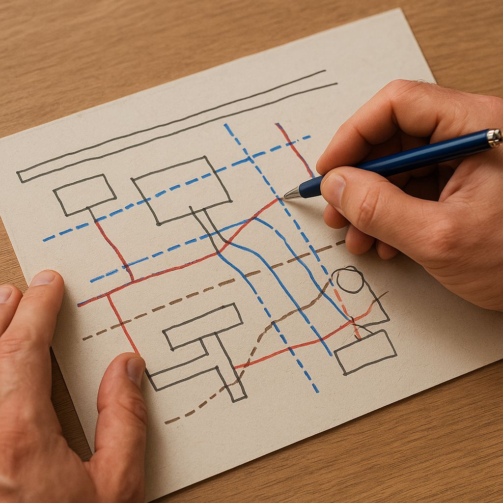 Mud map being created based on professional underground utility in the Central Coast